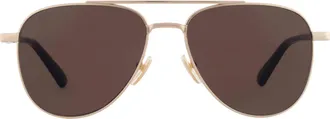 Gucci Brown Pilot Mens Sunglasses GG1962S 002 56