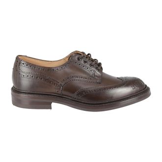 Trickers Schoenen, Heren, Bruin, 42 1/2 EU, Leer, Bourton Veterschoenen
