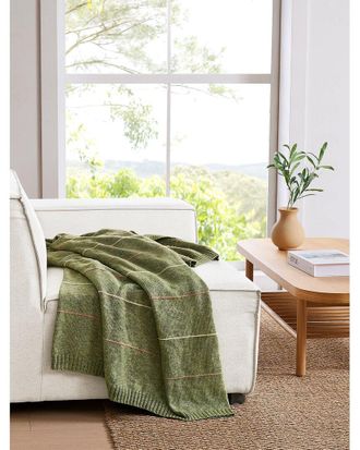 Brooklyn Loom Oxford Knit Stripe Throw