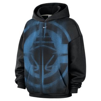 Nike LA Clippers Standard Issue Nike Mens NBA Fleece Basketball Hoodie in Black | IQ2512-010