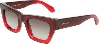 Ferragamo SF2105S 615 Womens Sunglasses Red Size 50