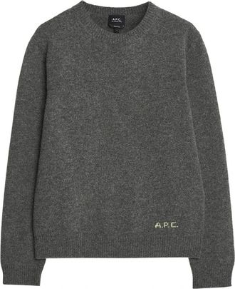A.P.C. Round-neck Truien - Heren - Ronde hals truien - Grijs - M - Truien & Vesten