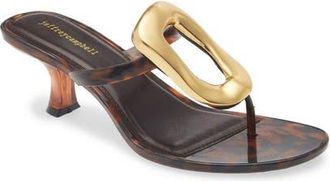 Jeffrey Campbell Linq Up Slide Sandal in Tortoise Gold at Nordstrom, Size 10