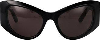 Balenciaga Stijlvolle zonnebril Bb 0393S - Dames - Zonnebrillen - Zwart - 57 MM - Accessoires