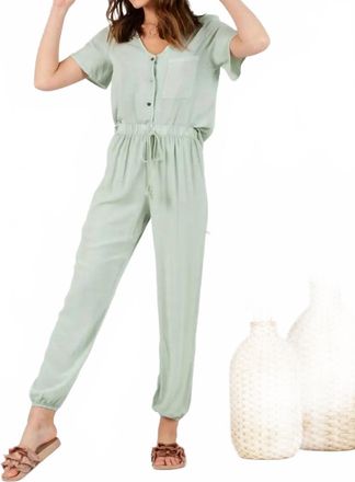 Lucca Couture Claire Top And Pant Set In Soft Dusty Mint