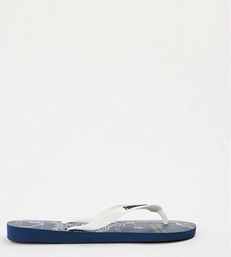 Havaianas Womens Womens Hav. Top Nautical Navy Blue White N Flip Flops - Size: 7/6.5/6