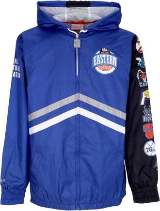 Mitchell & Ness Stijlvolle NBA Windbreaker Jas - Heren - Zomerjassen - Blauw - L - Jassen