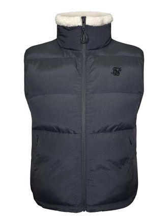 Siksilk Steppjacke SIKSILK Siksilk Gilet Gilet, Herren, Gr. L, schwarz, Obermaterial: 100% Nylon NY., Jacken Steppjacke