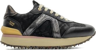 Ambitious Rhome Retro Runner - Dames - Sneakers - Zwart - 35 EU - Leer - Schoenen