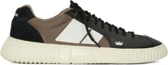 Osklen panelled sneakers - men - Rubber/Fabric/Calf Leather/Fabric - 41 - Brown