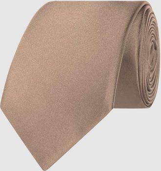 Monti Krawatte aus reiner Seide (6 cm) in Camel, Gr&ouml;&szlig;e 1