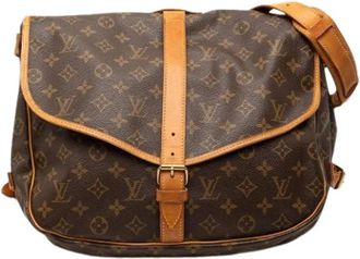 Louis Vuitton Pre-owned Cross Body Bags, female, Brown, Size: ONE SIZE Pre-owned Fabric Crossbody Bag