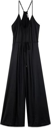 Oltre Dames, Jumpsuits & Playsuits, Zwart, Maat: L/Xl Satijn