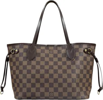 Louis Vuitton Brown Damier Canvas Pouch Tote Bag (Pre-Owned)