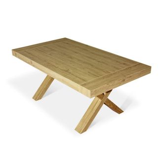 Konte Design Mesa extensible roble desgastado 180&times;100 cm - 280x100 cm