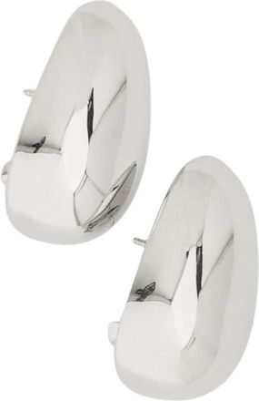 Jacquemus Accessoires, Dames, Grijs, ONE Size, Curvo Oorbellen