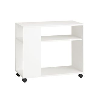 SoBuy Fbt34-w,tavolino Basso Da Salotto Con Ruote,mobile Multiuso - Sobuy
