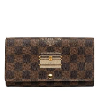 Louis Vuitton Pre-owned Portafoglio Lungo Damier (bi-fold) - - Pre-owned - Donna - Marrone - ONE SIZE