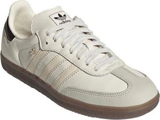 adidas Gender Inclusive Samba OG Sneaker in Off White/White/Coffee at Nordstrom, Size 7.5 Womens