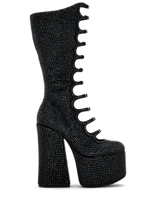 Marc Jacobs Stivali Kiki con strass 160mm - Nero