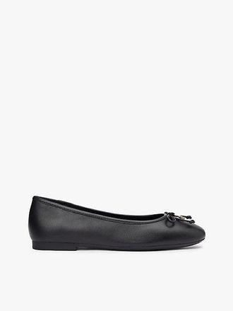 Tommy Hilfiger TH Monogram Charm Leather Ballerinas
