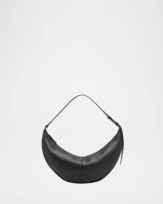 Proenza Schouler Slide Crescent Pebble Leather Hobo Bag