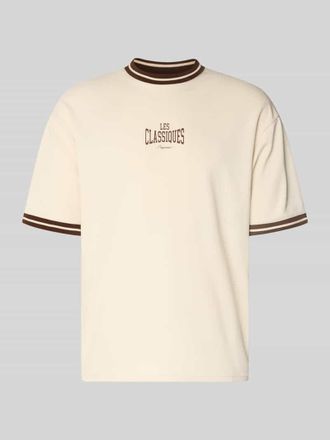 Only & Sons Boxy Fit T-Shirt aus reiner Baumwolle Modell LES in Offwhite, Gr&ouml;&szlig;e XXL