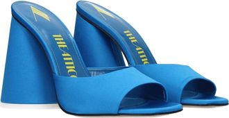The Attico Womens Light Blue Satin Platform Sandals
