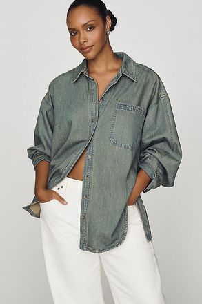Pilcro 100% Cotton Denim Buttondown Shirt