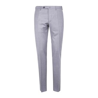 Incotex Broeken, Heren, Grijs, 2Xl, Wol, Tailored Wool Blend Dress Pants