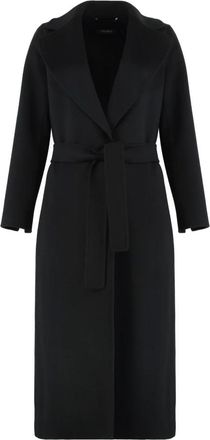 Max Mara Dames, Mantels, Zwart, Maat: M Wol