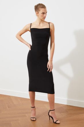 Trendyol Vrouw/Meisje Col nek Bodycon Midi Jurk