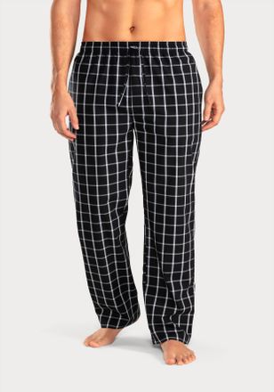 Le Jogger Pyjamahose AUTHENTIC LE JOGGER, Herren, Gr. 60/62 (XXL), N-Gr, schwarz (schwarz, kariert), Web, Obermaterial: 100% Baumwolle, kariert, Basic, bequem l