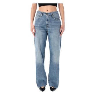 Cycle Straight Jeans, female, Blue, Size: W27 Mila Low Rise 90s Fit