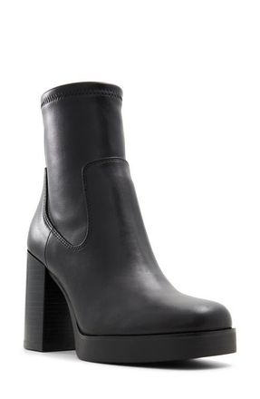 Aldo Seraphica Platform Bootie in Black at Nordstrom, Size 8.5