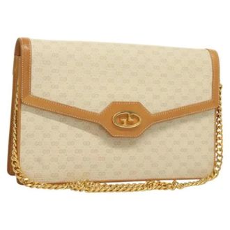 Gucci Pre-owned Shoulder Bags, female, White, Size: ONE SIZE Pre-owned Vintage Shoulder Bag