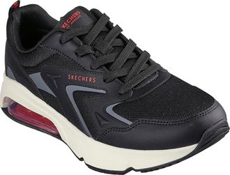 Skechers Mens Uno Evolve Absolute Air Sneaker, Black Red, 7 UK