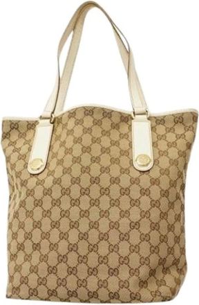 Gucci Pre-owned Tote Bags, female, Brown, Size: ONE SIZE Pre-owned Vintage Tote Bag