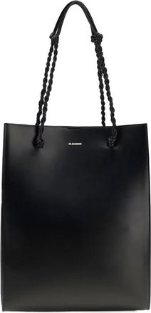 Jil Sander Tangle Tote - Dames - Shoppers - Zwart - ONE Size - Leer - Tassen