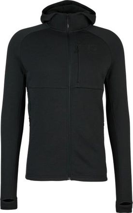 Stoic MerinoFleece240 StorforsSt. Zip Hoody Merinohoodie f&uuml;r Herren | schwarz