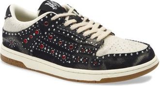 Amiri Studded Skeleton Low Top Sneaker in Black at Nordstrom, Size 15Us