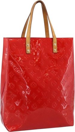 Louis Vuitton Reade Monogram Vernis Red Patent_Leather Handbag (Pre-Owned)