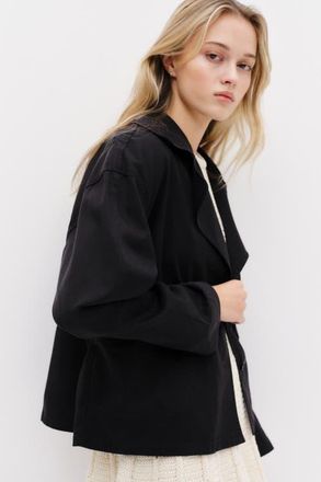 H&M Twill jacket in Charcoal Gray at Nordstrom, Size Xx-Large