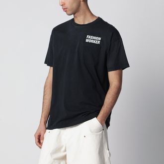 Willy Chavarria T-shirt nera Fashion Worker
