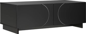 vidaXL Mesa De Centro Negro 102 X 50,5 X 35 Cm Madera De Ingenier&iacute;a Vidaxl