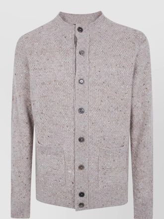 FILIPPO DE LAURENTIIS cashmere wool round neck cardigan
