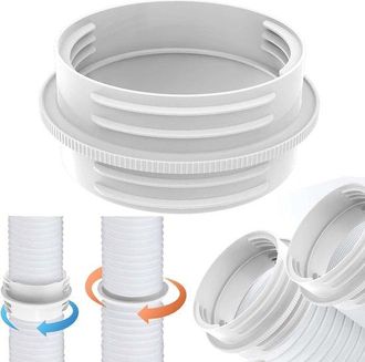 No Brand Acoplamiento Para Manguera De Drenaje De Aire Acondicionado, 130 Mm Para Interiores, 150 Mm Para Exteriores, Conector Universal Para Tuber&iacute;as De Aire 