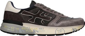Premiata Low-Profile Suede Fabric Sneakers