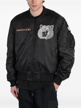 maharishi Bomberjack met rits - Zwart