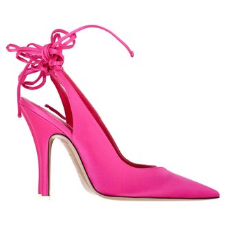 The Attico De Attico Venus Slingback Hakken in Roze Satijn